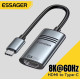 Адаптер перетворювач конвертер Type-C - HDMI 8K 60Hz Essager ES-OTG23 Адаптер перетворювач конвертер Type-C - HDMI 8K 60Hz Essager ES-OTG23