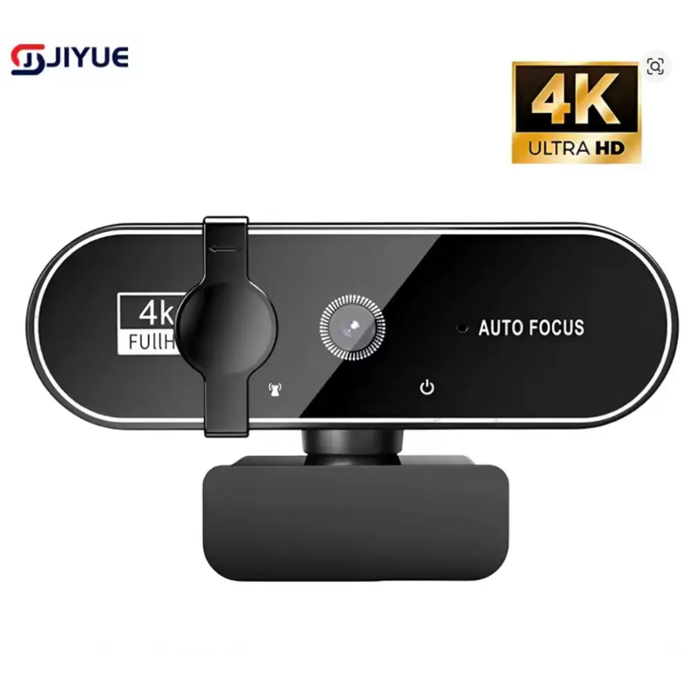 Веб-камера 4K 3840×2160 Автофокус, Мікрофон, Plug and Play USB зі шторкою безпеки