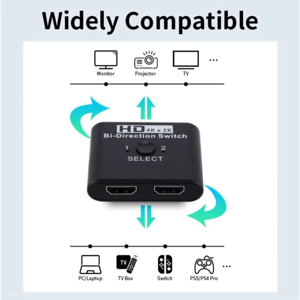 HDMI Switcher Splitter  - 2Х-направленный переключатель  свитч HDMI сплиттер