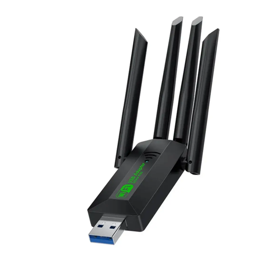 Wi-Fi адаптер AC1200 WiFi5 USB 3.0 5Ггц+2.4Ггц 4 антенны