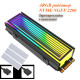 Радиатор охлаждения RGB SSD M.2 2280  + термопрокладки Coolcirc ARGB Sync