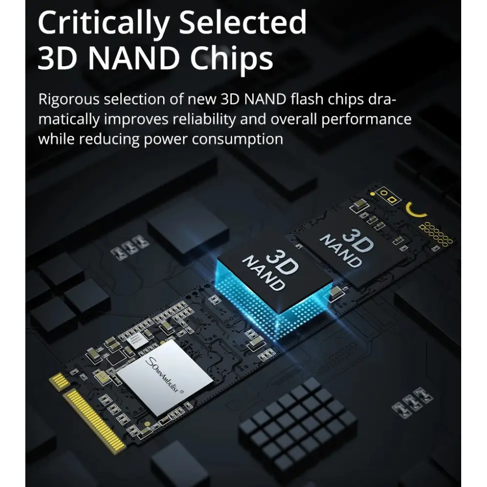 SSD диск m.2 NVME PCIe 3.0x4 256gb SomnAmbulist 2280 3D NAND