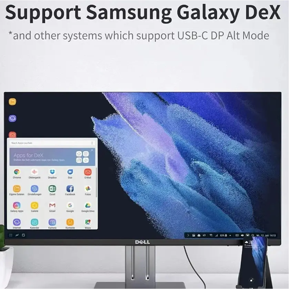 Кабель Type-C - DisplayPort 8K-60Hz 4K-144Hz 2K-240Hz 2м DP1.4
