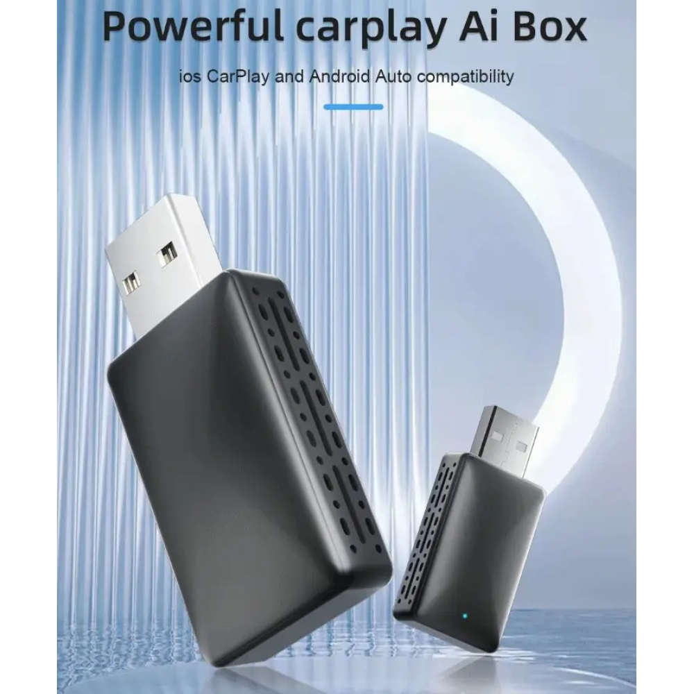 Адаптер беспроводной для Apple CarPlay и Android Auto 2in1 USB WIFI5 Bluetooth 5.0 С c OTG адаптером