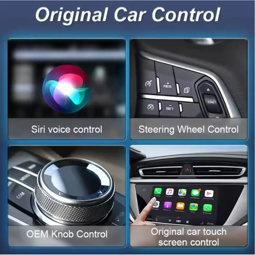 Адаптер беспроводной для Apple CarPlay и Android Auto 2in1 USB WIFI5 Bluetooth 5.0 С c OTG адаптером
