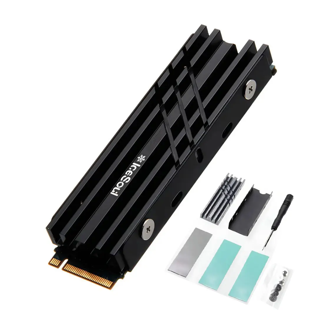 Радіатор охолодження SSD M.2  280 + термопрокладки IceSoul ZM. Підтримка PS5