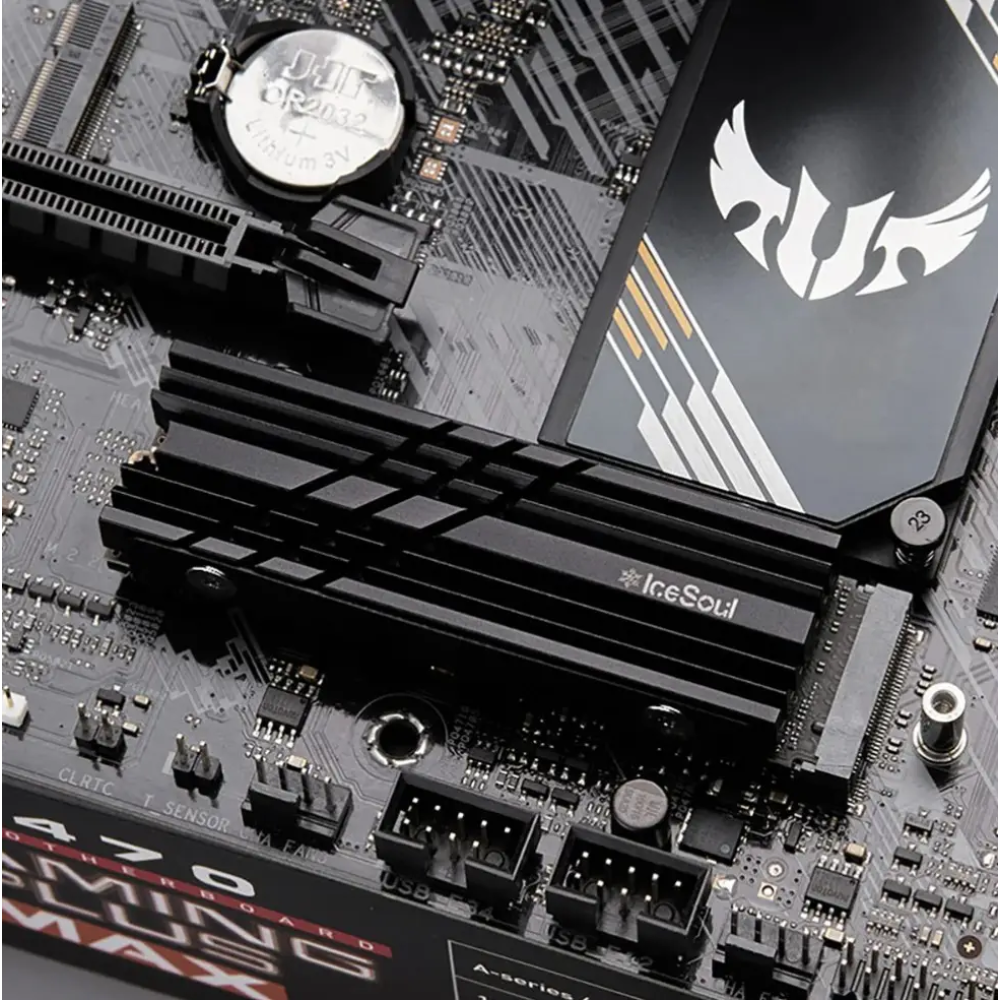 Радіатор охолодження SSD M.2  280 + термопрокладки IceSoul ZM. Підтримка PS5