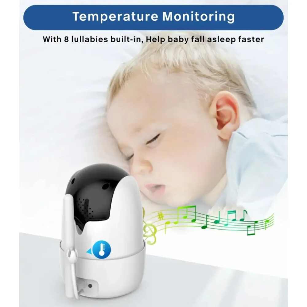 Видеоняня Baby Monitor SM651 с монитором 5'' двусторонней связью и ночным видением