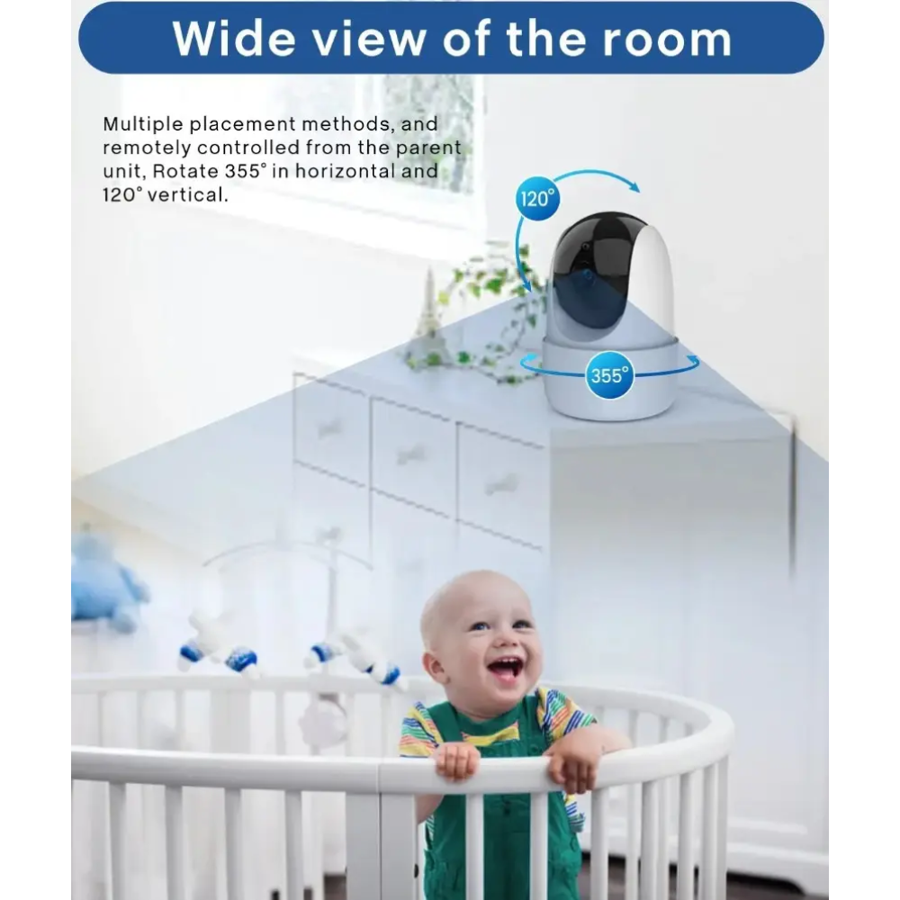 Видеоняня Baby Monitor SM651 с монитором 5'' двусторонней связью и ночным видением