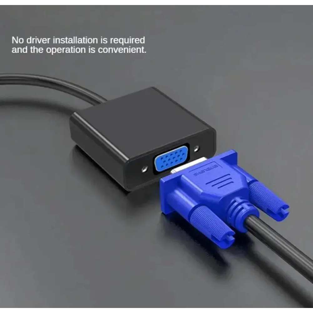 Адаптер перехідник DisplayPort - VGA 1080 P (DP to VGA)