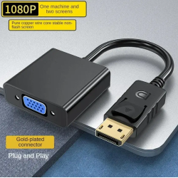 Адаптер перехідник DisplayPort - VGA 1080 P (DP to VGA)