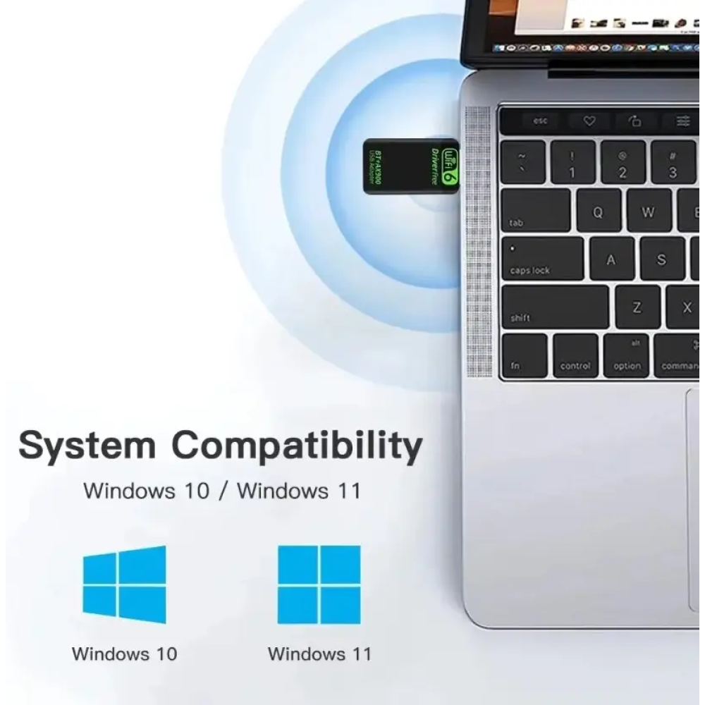 Bluetooth 5.4 + WIFI6 AX900 адаптер Plug and play