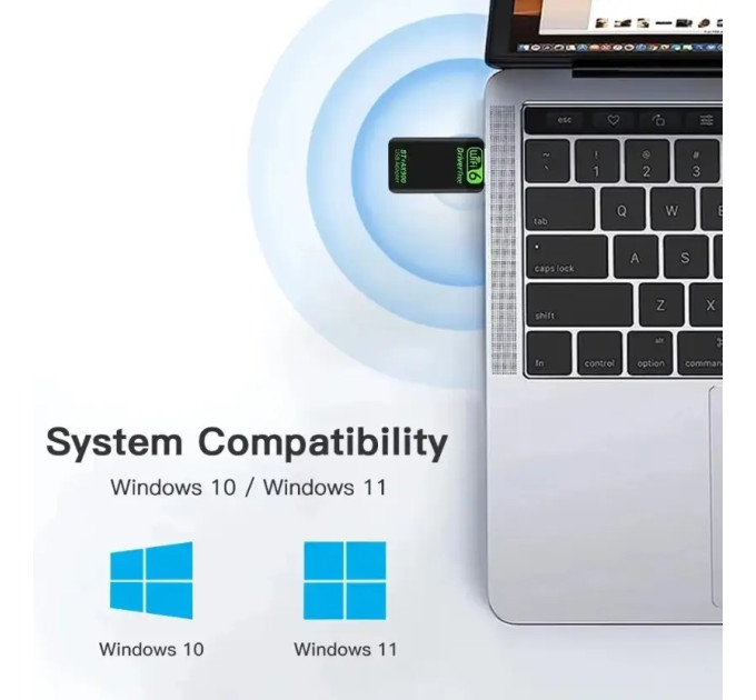 Bluetooth 5.4 + WIFI6 AX900 адаптер Plug and play