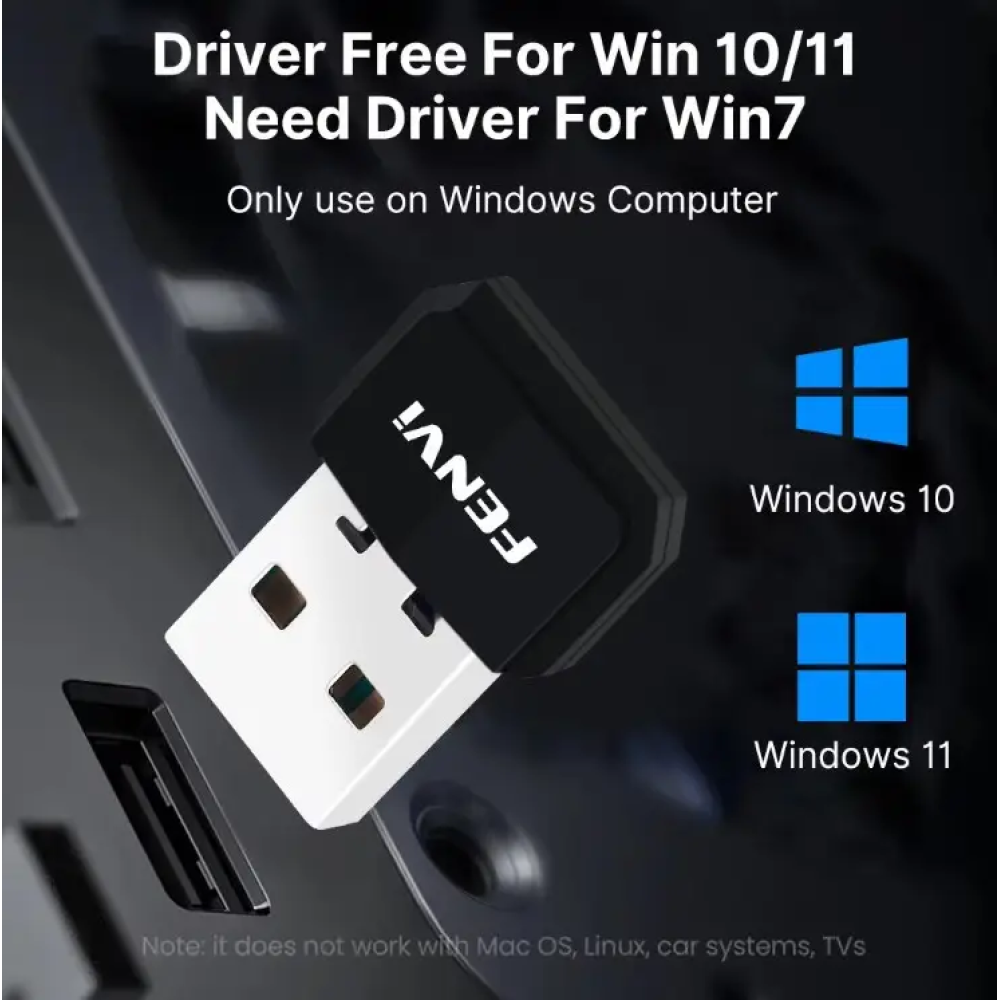 Bluetooth 5.4 даптер Fenvi USB Plug and play