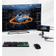 USB 3.0 хаб + кардрідер + конвертер HDMI 4K, LAN 5 у 1 SmartGo док-станція