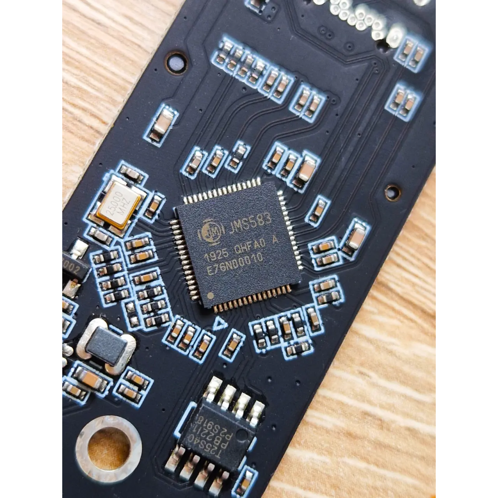 Зовнішня кишеня Type-C 3.1 m.2 NVME  PCIe SSD USB3.0+Type-c 3.1 M-Key  Чорний 10Mbps