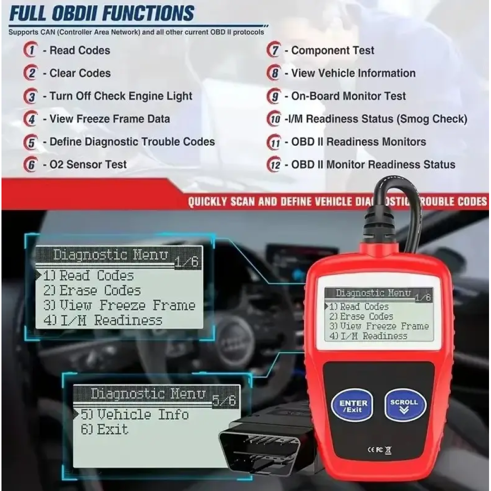 Автосканер OBD2 MS309 Diagnostic Scanning Tools Universal