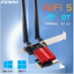 Bluetooth 4.0 адаптер + WIFI5 AС1200 2.4G/5GHz PCIe адаптер Fenvi FV-AC1200S Bluetooth 4.0 адаптер + WIFI5 AС1200 2.4G/5GHz PCIe адаптер Fenvi FV-AC1200S