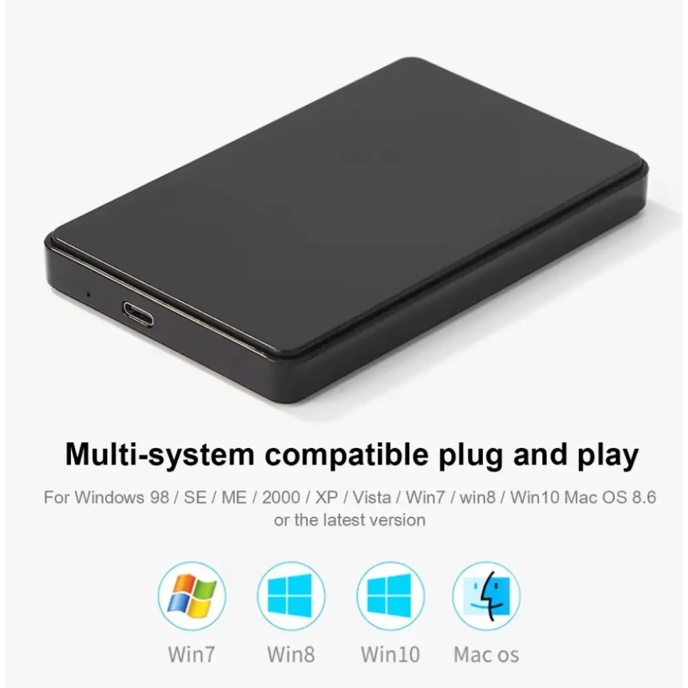 Зовнішня кишеня Type-C 3.1 – USB 3.0 для 2.5" HDD/SSD Shuole