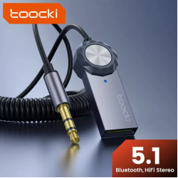 FM модулятор Bluetooth Ресивер автомобильный Toocki USB AUX Bluetooth 5.1 hands-free
