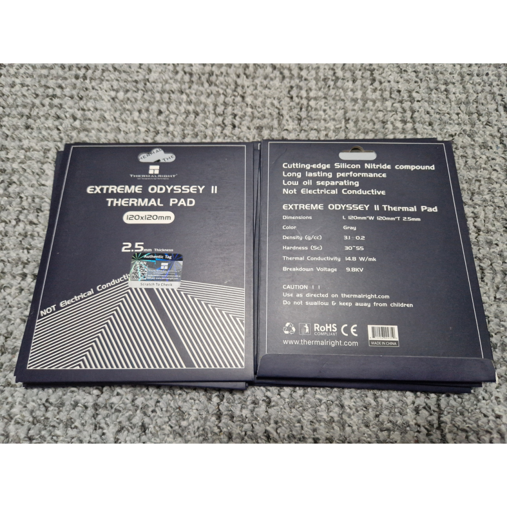 Термопрокладка Thermalright EXTREME ODYSSEY II 120x120x2.5мм 14.8 W/mK