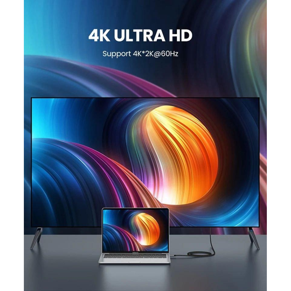 Адаптер перетворювач конвертер Type-C to HDMI SmartGo 4K 60Hz Pro V2.1 - 1,8м