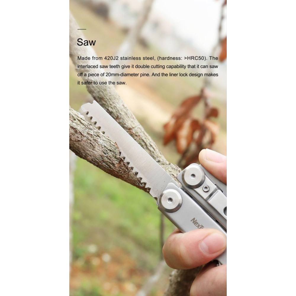 Мультитул Xiaomi Nextool Flagship Pro 16в1 (KT5020) Liner Lock