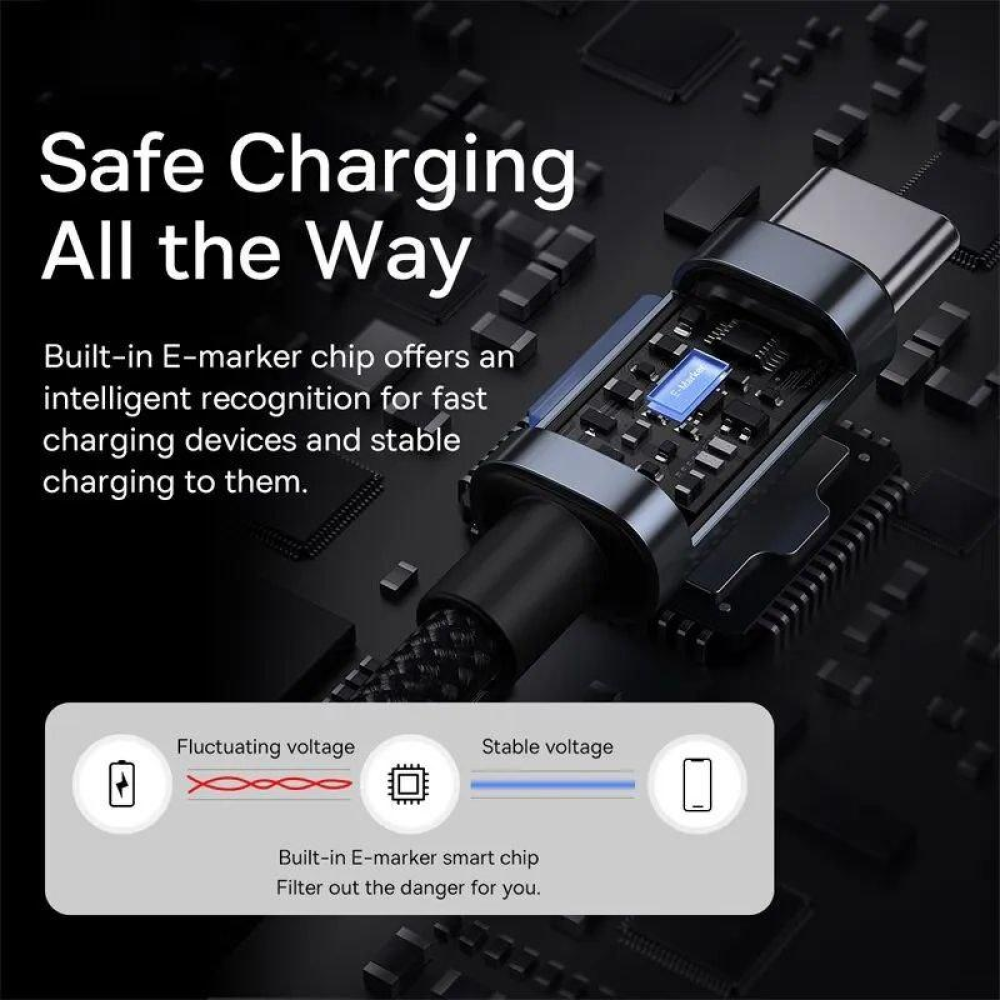Кабель  Type-c - Type-c 100W Baseus PD3.0 QC4.0 FCP AFC PPS 1m