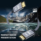 Кабель DisplayPort - HDMI 4K 1м в оплетці SmartGo