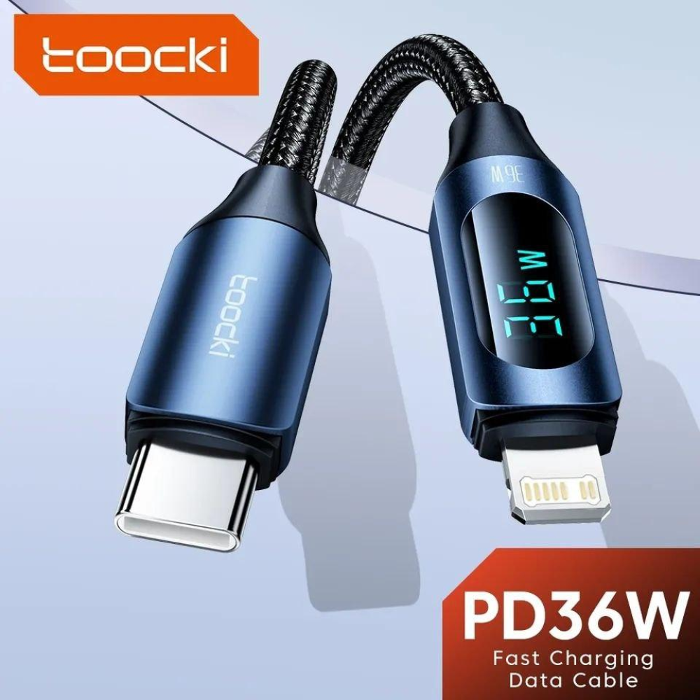 Кабель Type-c - Lightning Tooki 36W 1м PowerDisplay