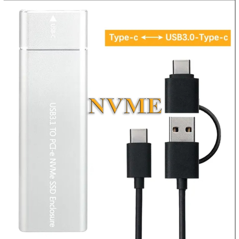 Внешний карман Type-C m.2 NVME pcie SSD USB 3.0 M-Key NVMe-C01