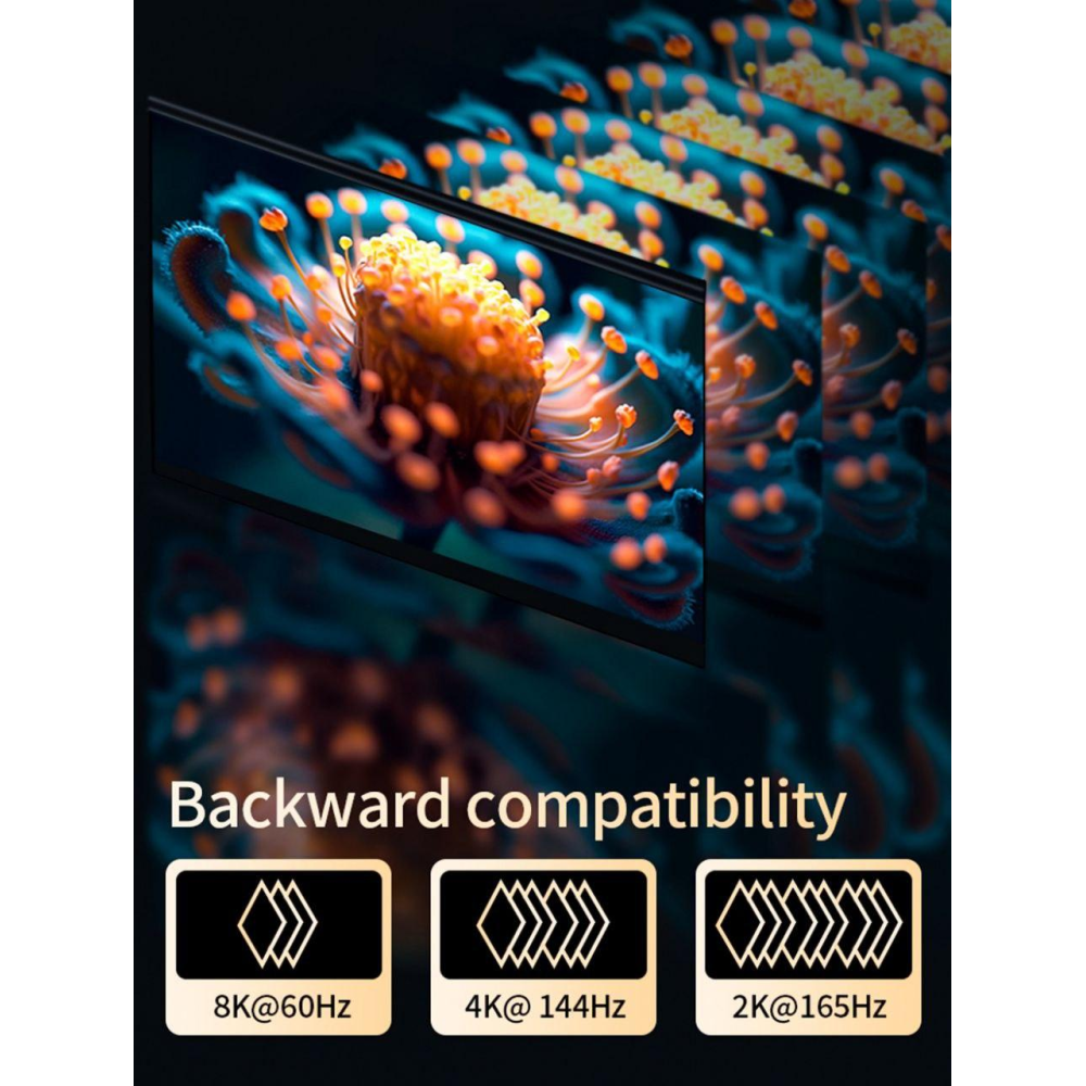 Кабель  Type-C - DisplayPort 8K 60 Hz 1.5м DP1.4 UnnLink
