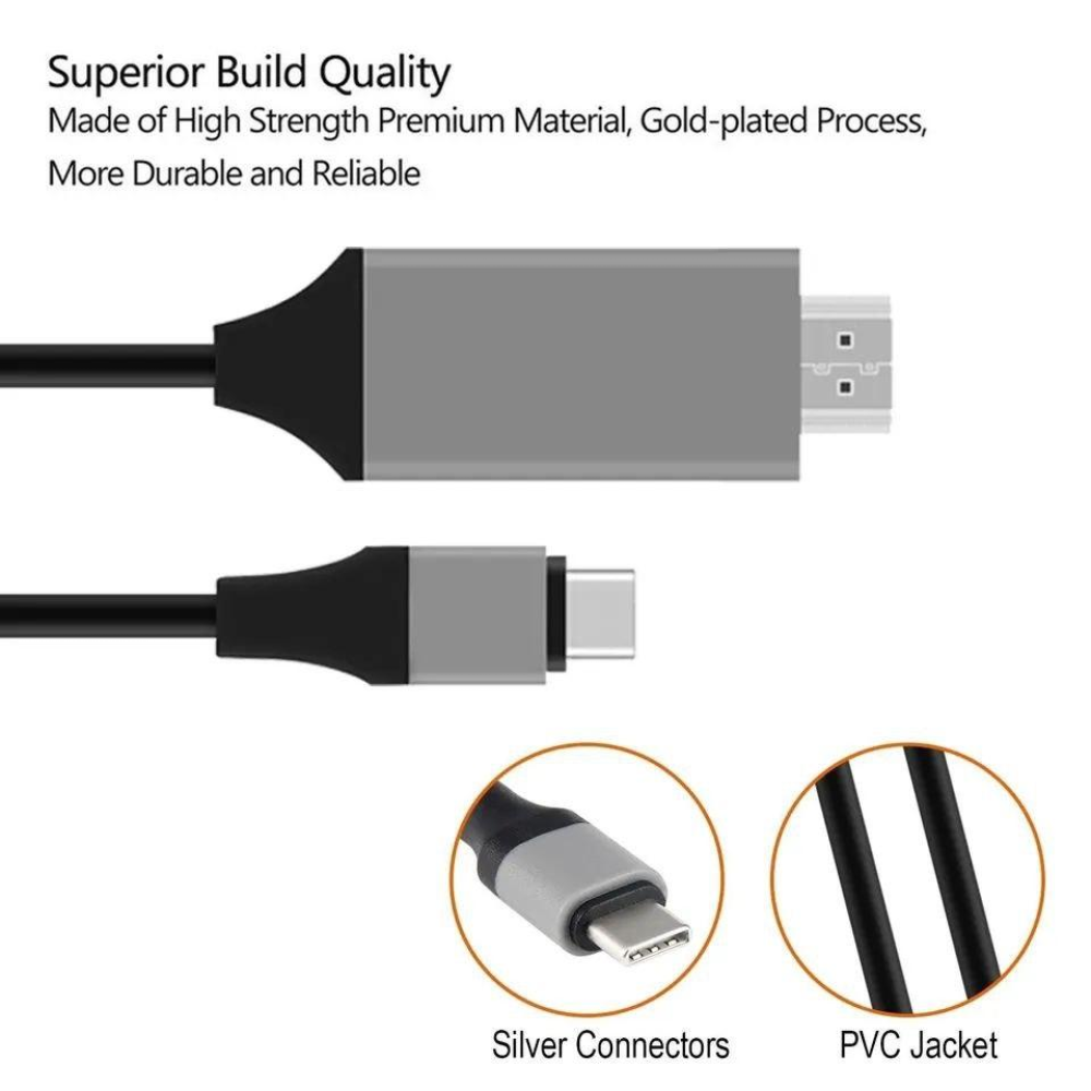Кабель Type-C to HDMI SmartGo 4K 2м V1.1