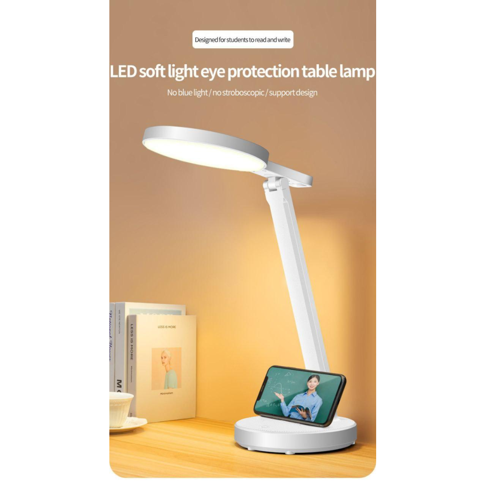 Светодиодная настольная лампа с аккумулятором. Круглый плафон LedLine