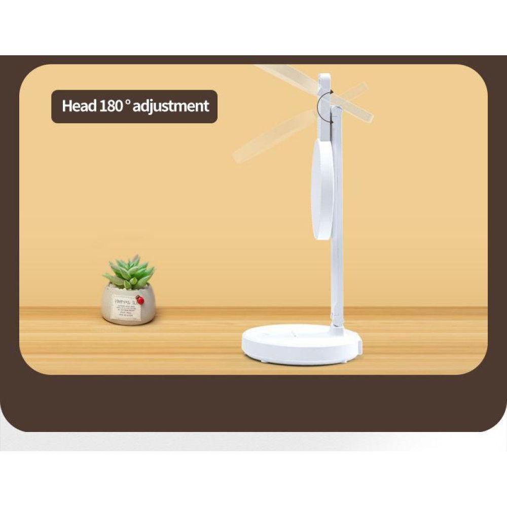 Светодиодная настольная лампа с аккумулятором. Круглый плафон LedLine