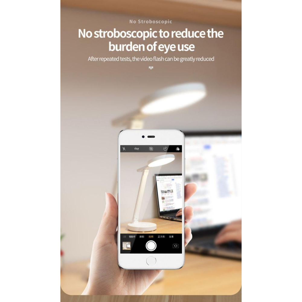 Светодиодная настольная лампа с аккумулятором. Круглый плафон LedLine