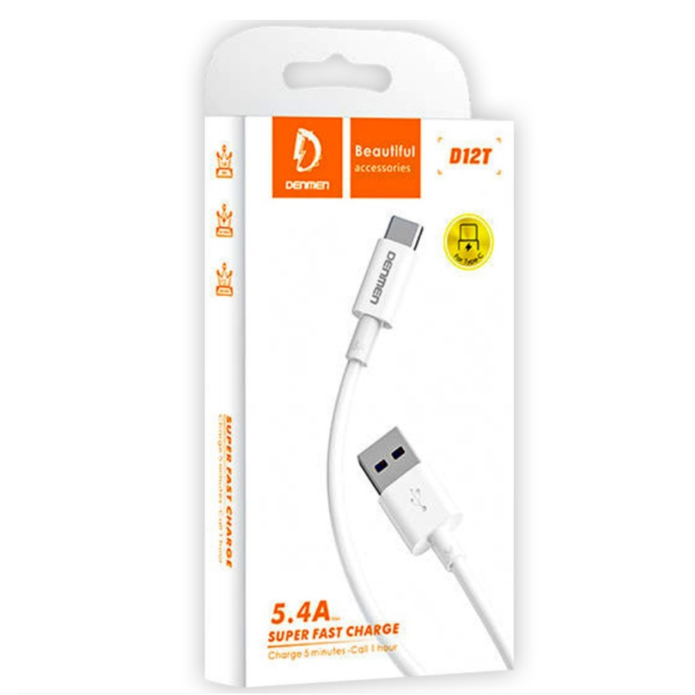 Кабель  Type-C - USB 5,4A Denmen D12T