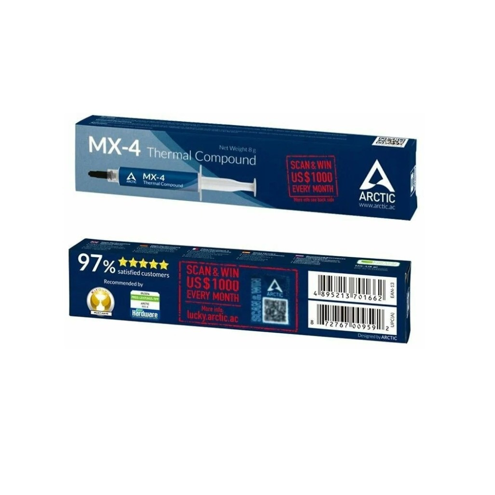 Термопаста ARCTIC MX-4 8 грам - 8.5 Вт/(м*К)