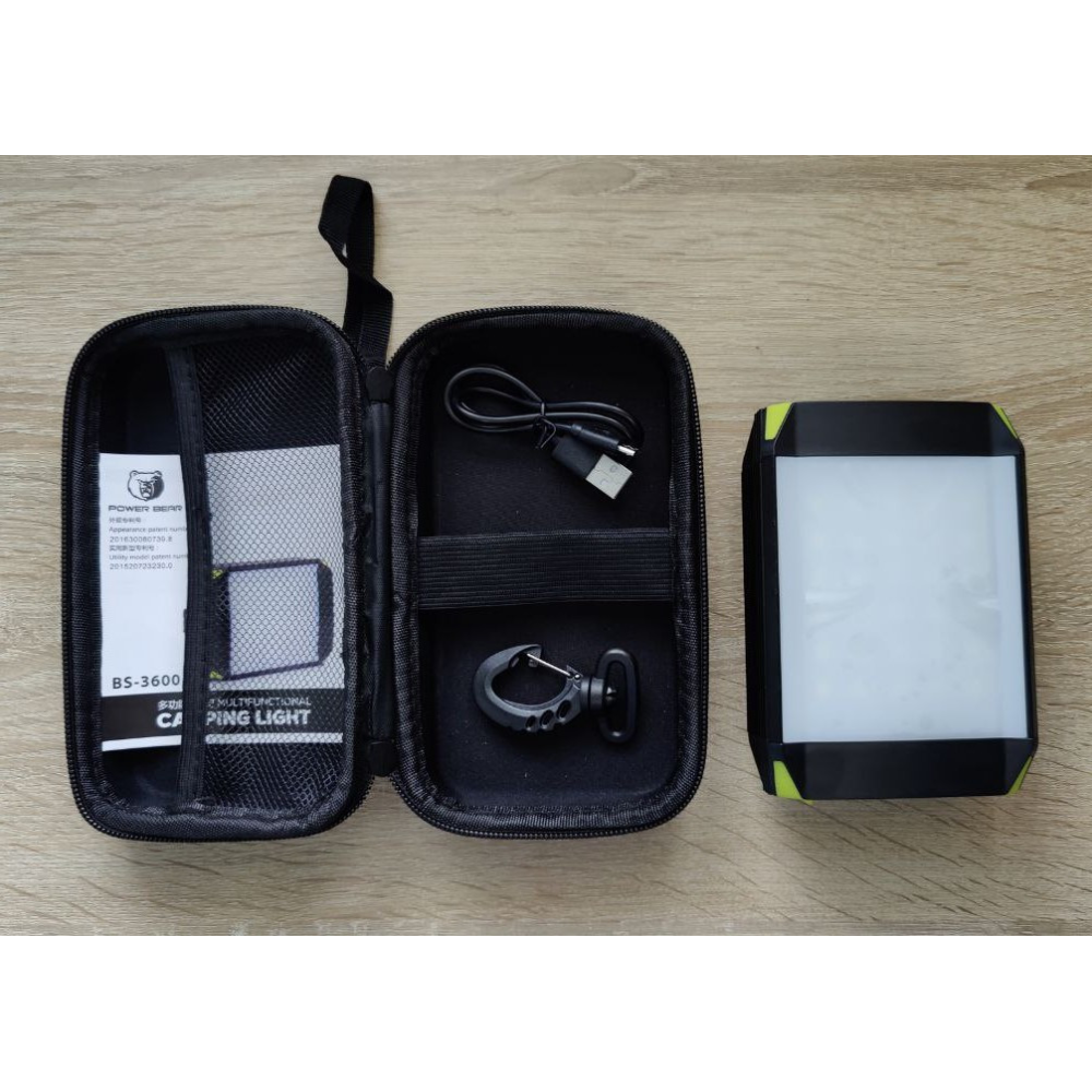 Лампа-фонарь кемпинговый аккумуляторный Power Bank BS-3600
