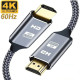 Кабель HDMI  - HDMI V2.0 4К 60Hz 2м  Kebidumei Gold SmartGo