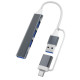 Type-c USB 3.0 хаб SmartGo 4 порти UniversalPort SmartGo