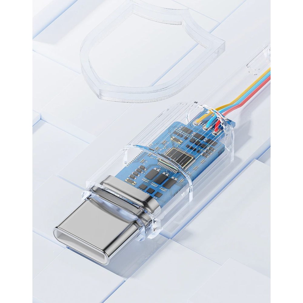 Кабель  Type-c - Type-c 100W Essager PD QC4.0 FCP AFC - 1m Black