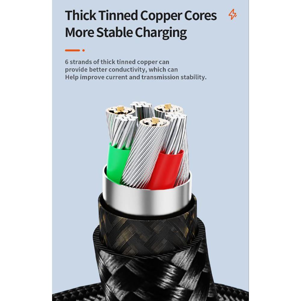 Кабель  Type-c - Type-c 100W 1М Toocki Display PD3.0 QC4.0 FCP AFC Чорний