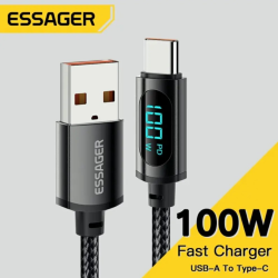 Кабель  USB - Type-c 100W Essager Display PD QC4.0 FCP AFC - 2m