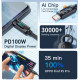 Кабель USB - Type-c 100W Essager Display PD QC4.0 FCP AFC - 1m