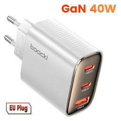 Мережевий зарядний пристрій Toocki 40W GAN Type-c USB Біле
