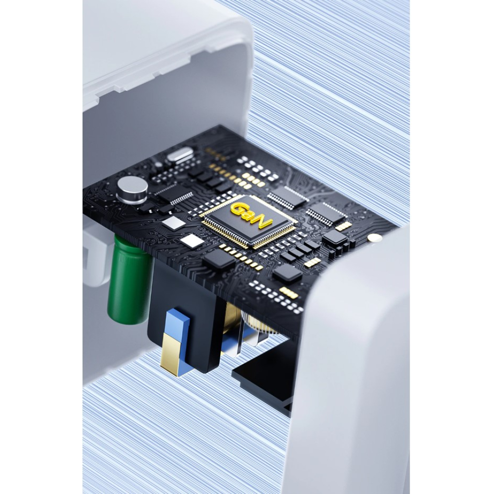 Сетевое зарядное устройство Toocki 67W GAN (2xType-C + USB-A) White