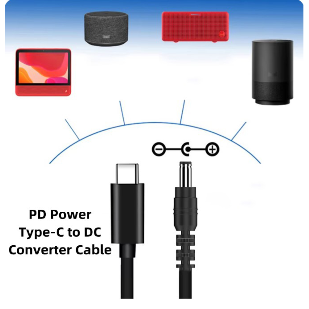 DC-DC Кабель Type-c 12V підвищуючий перетворювач з type-c 5 вольт на 12 вольт для роутера від powerbank