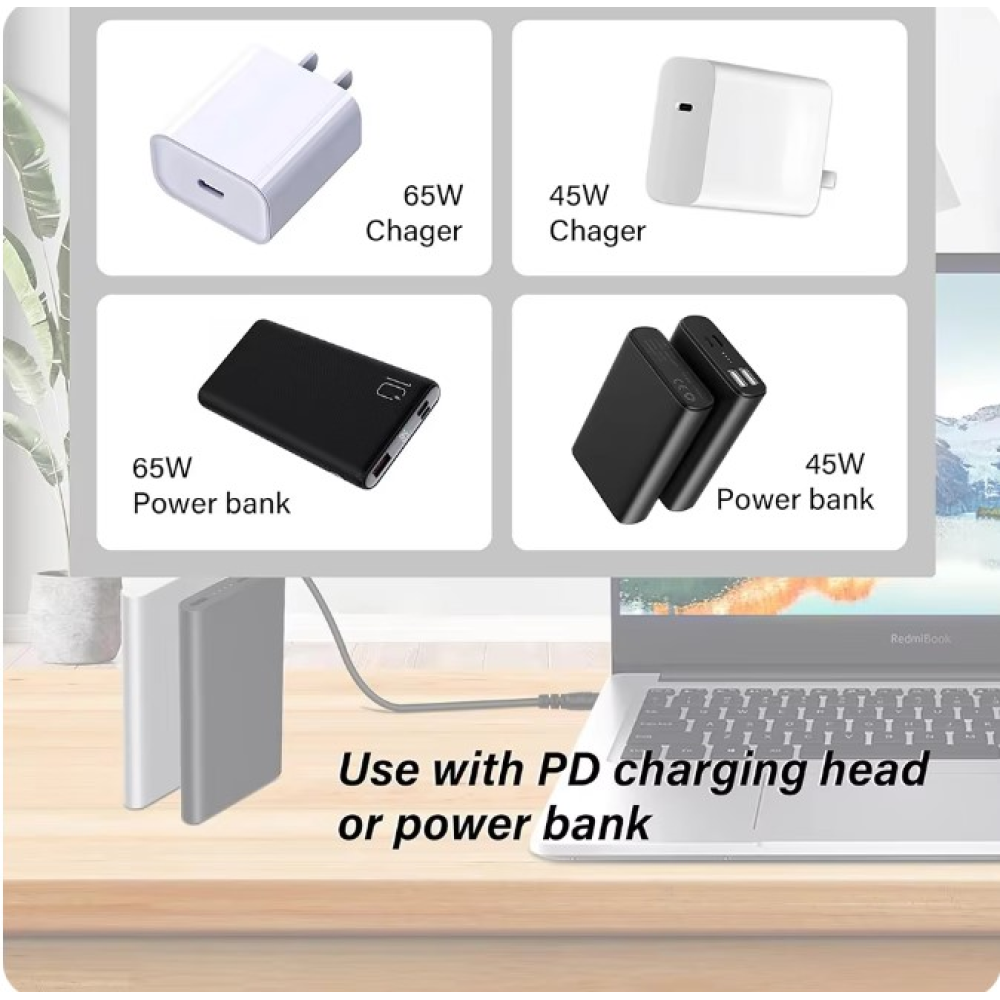 DC-DC Кабель Type-c 12V підвищуючий перетворювач з type-c 5 вольт на 12 вольт для роутера від powerbank
