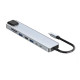 USB 3.0 хаб + кардрідер + конвертер HDMI 4K, LAN 8 у 1 SmartGo